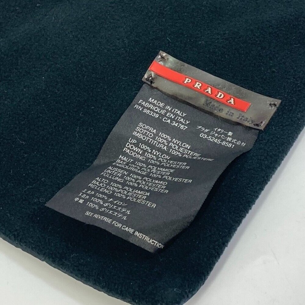 AUTHENTICITY GUARANTEED PRADA sportssports logo With pocket Scarf Nylon polyeste - Picture 11 of 11